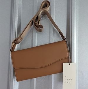 A.New day caramel crossbody handbag